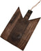 Main + Mesa Geometric Wood Cutting Board - Stylish with Leather Tie, Perfect for Kitchen Use