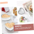 2pcs Heart Shaped Cake Mold Set - Aluminum Alloy Baking Molds for Mousse, Casserole, and Sandwich Loaf Cakes