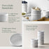 DOWAN 10 oz Ramekins Set of 6, Porcelain Oven Safe Ramekins for Baking, Souffle Bowls, Classic Style