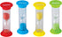 Teacher Created Resources Mini Sand Timers Combo 4-Pack - Red, Blue, Yellow, Green