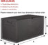 Skyour 420D 48x24x22in) Patio Deck Box Cover Heavy Duty Oxford Waterproof Bench Outdoor Storage Deck Boxes Covers