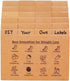 Recipe Card Dividers 4x6 with Tabs (Set of 24) - Printed Cooking Tips Recipe Box Dividers Made of Thick Cardstock