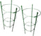Orgrimmar Vine Trellis Support 17.7" Flowers Plants Cage Triple Plastic Pillar with Iron