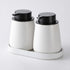 White Round Soap Dispenser Tray, 8'' Ceramic Vanity Tray for Bathroom, Jewelry Ring Dish, Kitchen Sink Organizer