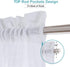 Cozynight White Sheer Tier Curtains, 36 Inch Length Linen Curtain Sheers for Kitchen, Bathroom, Cafe - 2 Panels