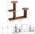 Wood Desktop Plant Stand, Indoor Small Windowsill Flower Shelf for Succulent Herb Display Rack in Living Room Office