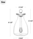 14 Mkono Honey Dispenser Glass Honey Pot Honey Jar with Dipper Sticks and Lid Cover Honey Containers Holder for Home