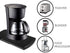 Kitchen Caddy Sliding Coffee Maker Tray Mat 12" - Blender Toaster Countertop Storage with Smooth Rolling Wheels (Black)
