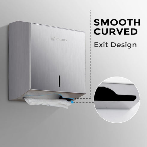 Commercial PaperTowel Holder Dispenser Wall Mount,Stainless Steel Bathroom Paper Towel Holder,Toilet Paper Napkin