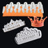 Set of 2 Princess Crown Silicone Fondant Molds - 3D Gumpaste Candy Mold for Cake Decorating