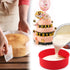 LOQJSS 10inch Round Springform Pan Silicone Cheesecake Protector Water Bath Pan to Prevent Water Entry, Red