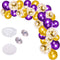 Purple Balloon Garland Arch Kit, 121 PCS Purple and Gold Party Decorations for Birthday, Graduation, Wedding
