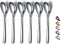 Demitasse Espresso Spoons, 5.5'' Mini Coffee Spoons, Set of 6 Stainless Steel Tea Spoons for Dessert