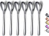 Demitasse Espresso Spoons, 5.5'' Mini Coffee Spoons, Set of 6 Stainless Steel Tea Spoons for Dessert