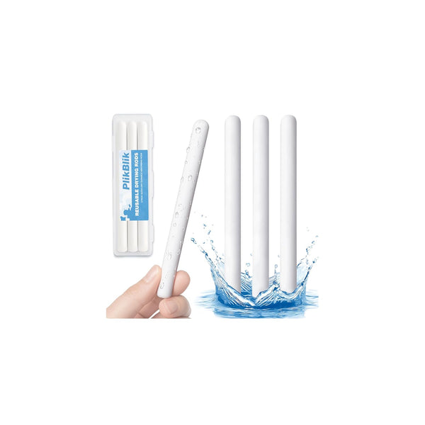 PlikBlik Drying Rod Stick for Toys, Reusable Diatom Desiccant & Deodorizer with Quick