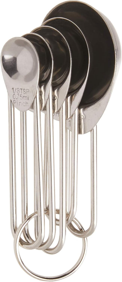 Prepworks by Progressive Stainless Steel Measuring Spoons - Set of 5, Silver
