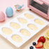 Rthjsfj 8-Cavity 2Pcs Easter Egg Shape Silicone Molds, Food-grade Baking Supplies for DIY Cake Decoration, Chocolate