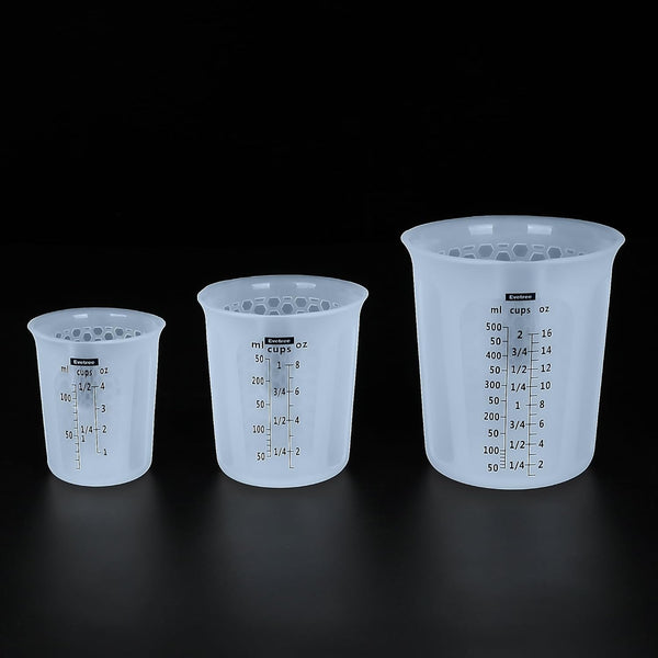 Silicone Measuring Cup for Cooking, Flexible Melting Measure Cup for Butter, Chocolate, Water