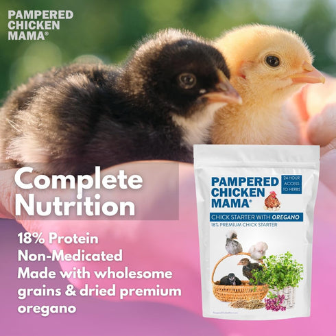 (20 Pampered Chicken Mama Chick Starter pounds) - All-Natural Backyard Baby Chick Food Supplies for Baby Chickens