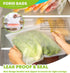 FORID Reusable Storage Bags - 12 Pack Extra Thick Freezer Bags, FDA Grade LEAKPROOF Lunch Bag for Food Storage