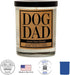 Dog Dad Kraft Label Scented Soy Candle, 10 Oz Glass Jar, Orange, Mango, Goji Berry, Made in USA