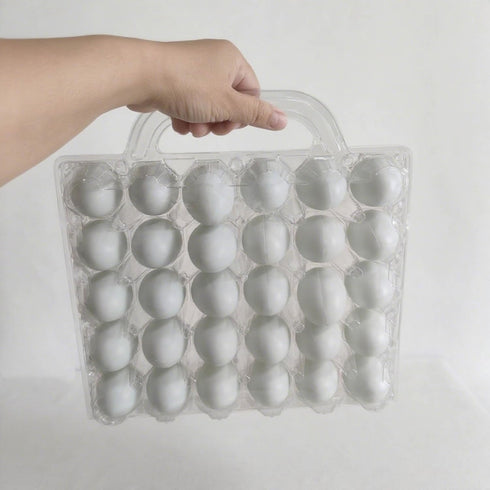 30 Pack Portable Egg Cartons,Reusable clear egg carton cheap bulk, Suitable For