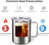 MEWAY 12oz Coffee Mug with Handle, Stainless Steel Insulated Travel Tumbler for Hot & Cold Drinks
