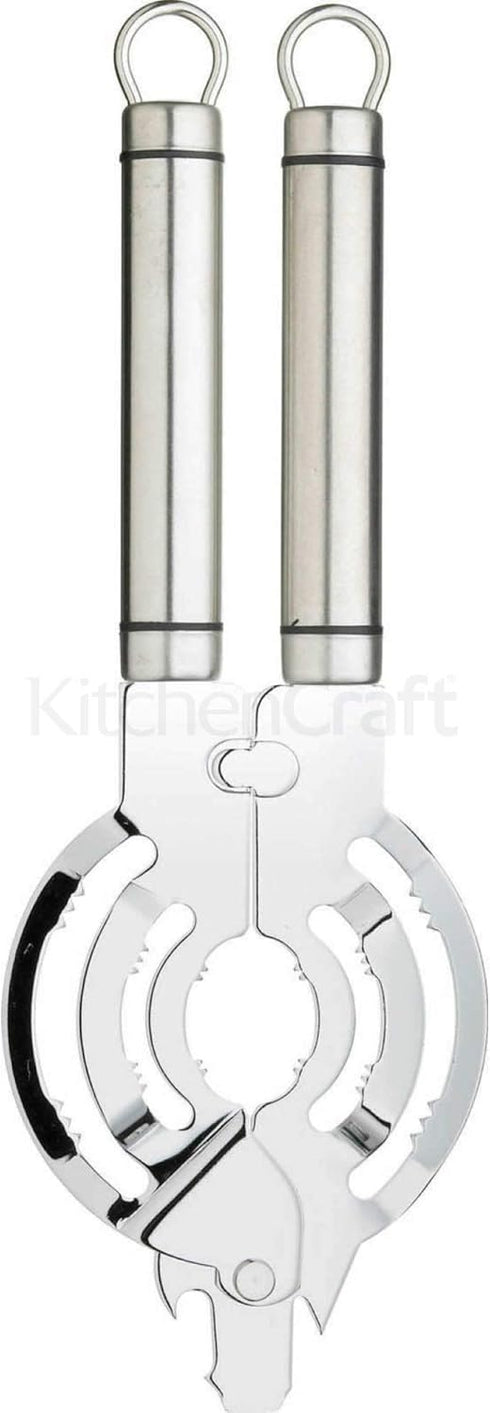 Kitchen Craft Oval Handled Jar/Bottle Opener, Stainless Steel