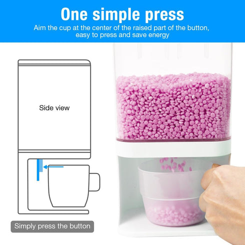 Conworld Laundry Detergent Dispenser, Wall Mounted Laundry Beads Dispenser for Scent Booster Beads, Stain Remover