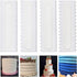 4 Pcs/set Plastic Cake Scraper Decorating Tools, Sawtooth Comb, Mousse Butter Cream Icing Smoother for DIY Baking