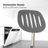 Kitchen Mama WALTZGRIP Platinum Silicone Pancake Turner: Heat-Resistant, Wide Slotted Head, Stainless Steel Core (Metal
