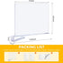 JOY DECOR 8 Pack Closets Closet Acrylic Clear Shelf Dividers for Organizer and Storage Adjustable Vertical Wood Shelf