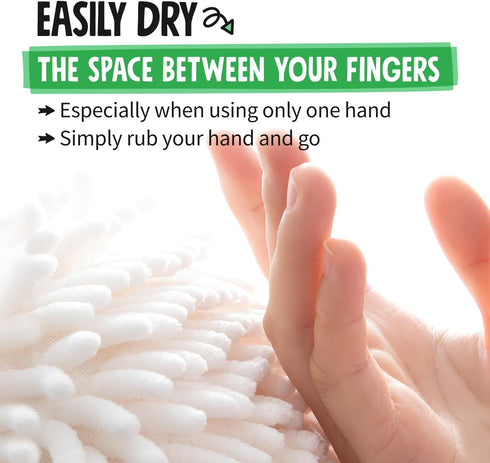 Sophie & Panda Fuzzy Ball Towel Set of 2 - White and Gray Bath Towels for Instant Drying
