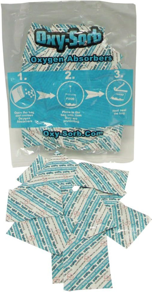 Oxy-Sorb 20 Count Oxygen Absorbers for Food Storage, 300cc, Blue by Oxygen Absorbers