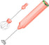 Milk Frother Handheld with 3 Stainless Steel Whisks, Rechargeable Electric Drink Mixer with Stand & Travel Case for