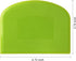 Dough Scraper Bowl Scraper, Flexible Plastic Multi-Function Kitchen Tools, 2 Piece Set in White-Green.