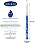 Rite Lite Premium Pack of 45 Chanukah Candles - Splash Blue and White for your Hanukkah Menorah