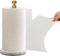 Gold Paper Towel Holder Countertop, with Weighted Marble Base for One-Handed Operation,