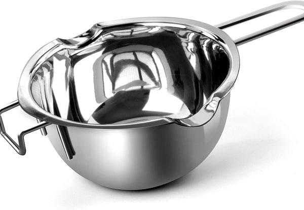 1000ML Double Boiler Pot Set, Stainless Steel Melting Pot for Chocolate, Candle and Candy Making (34oz)