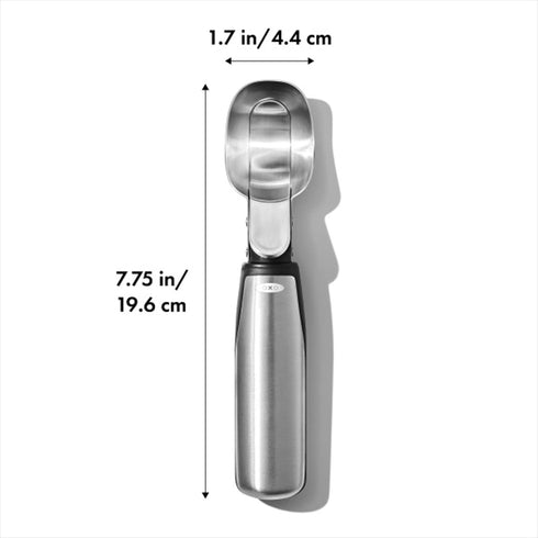 Stainless Steel Ice Cream Scoop with Lever Release