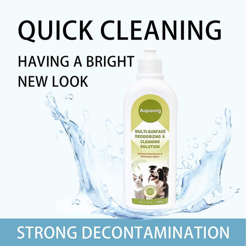 Multi-Surface Floor Cleaning Solution Household Floor Cleaner Care for All Robot Vacuums with Mopping and Cordless Wet/Dry Vacuums (16.9Fl Oz/500ML)