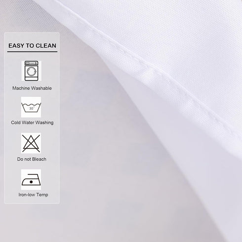 24 24 Inch Small Square Solid White Tablecloth x Washable Fabric Table Cloth Wrinkle Resistant Polyester Table Cover