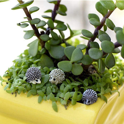 X Hot Popcorn 30 Pcs Mini Hedgehog Figurines - Miniature Moss Landscape DIY Garden Decor