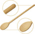 10 Inch Long Wooden Spoons for Cooking, Oval Wood Mixing Spoons for Baking, Set of 3 Natural Beechwood