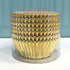 Shiny Gold Foil Cupcake Liners, Standard Paper Baking Cups for Wedding and Party, 120-Count