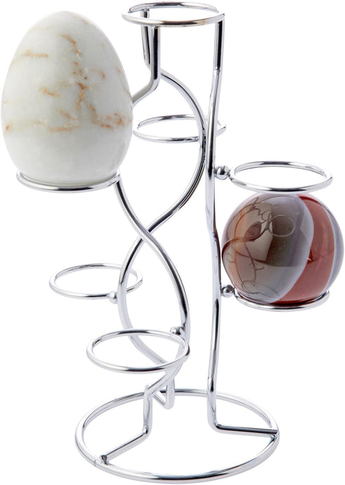 Bard's Silver Egg Stand/Holder for 7 Egg Display, 1.375" Diameter
