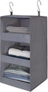 GRANNY SAYS 3-Shelf Hanging Closet Organizer, Collapsible Shelves for Closet & RV, Gray, 29 ½" H X 12" W X 12" D, 1-Pack