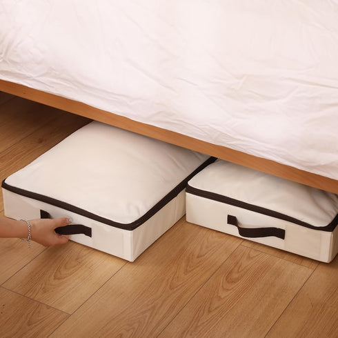 2Pcs 29.5*15*4") iwill CREATE PRO Under-Bed Storage Bins with Sturdy Handles, Toy Storage Organizers, Clothes Storage