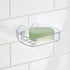 5.25" 4" 2", Clear,19600 iDesign BPA-Free Plastic Suction Bar Soap Dish - x x