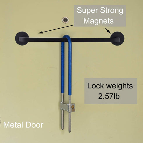 2 Pieces Magnetic Towel Bar for Refrigerator, Towel Holder Hook for Fridge, Kitchen Stove, Oven, Black